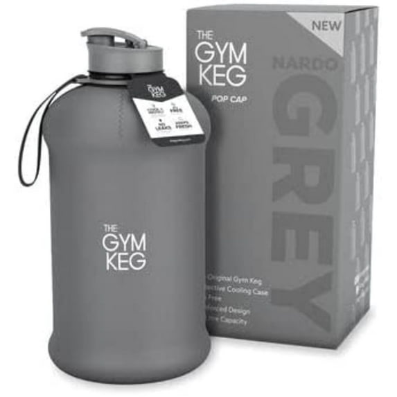 Gym Keg | The Gym Keg Sports Water Bottle 74.4 fl oz. (2.2 L) Insulated Half Gallon Carry