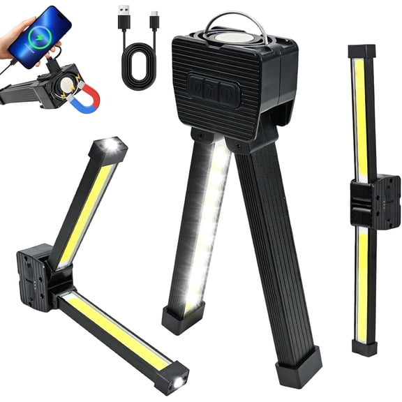 Gym Lamp for Posing, Portable Flashlight with 180? Rotatable , 4 Lighting Modes, , Power for Camping, Hiking, and Use