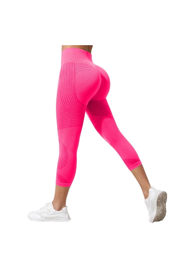 Gym Leggings for Women Lifting High Waist Seamless Yoga Pants Resistance Band Legging Cellumove 3D Compression Shaping Pants Red, Size M
