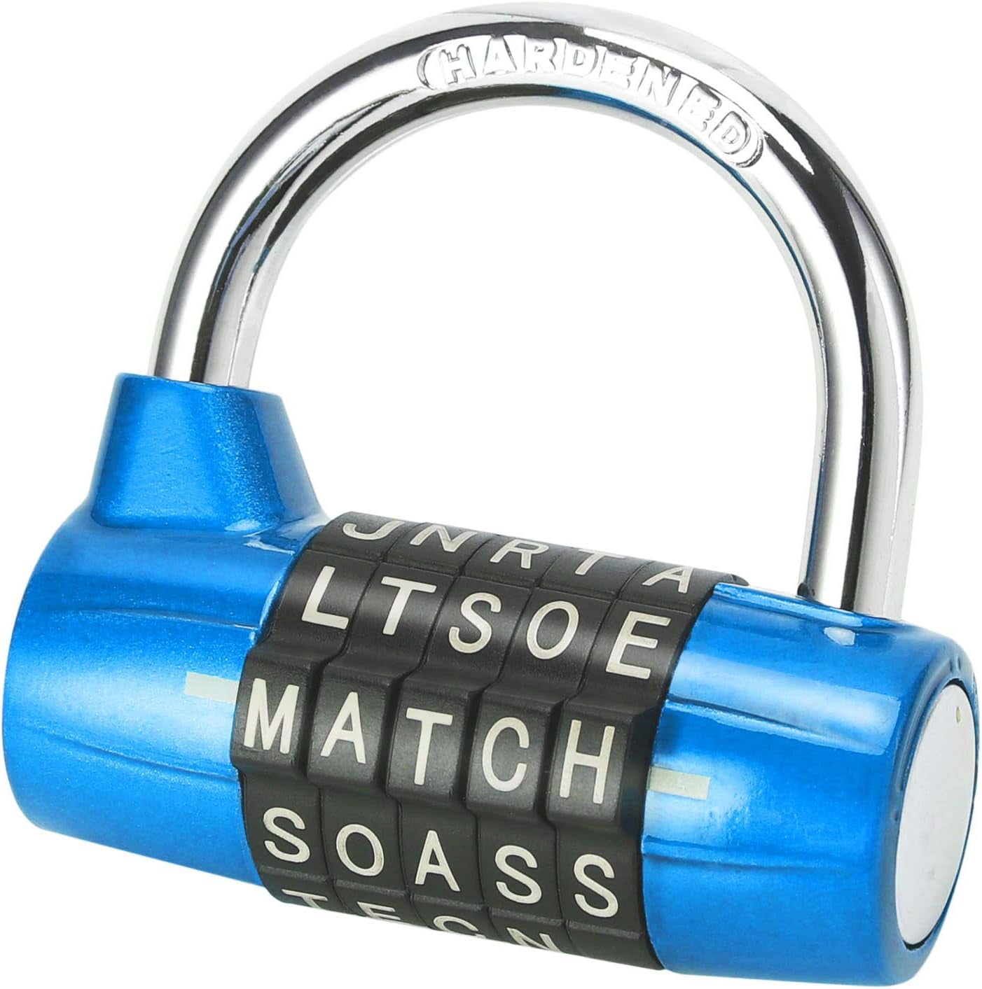 Gym Locker Lock,5 Letter Heavy Duty Alloy Padlock Password Sturdy ...