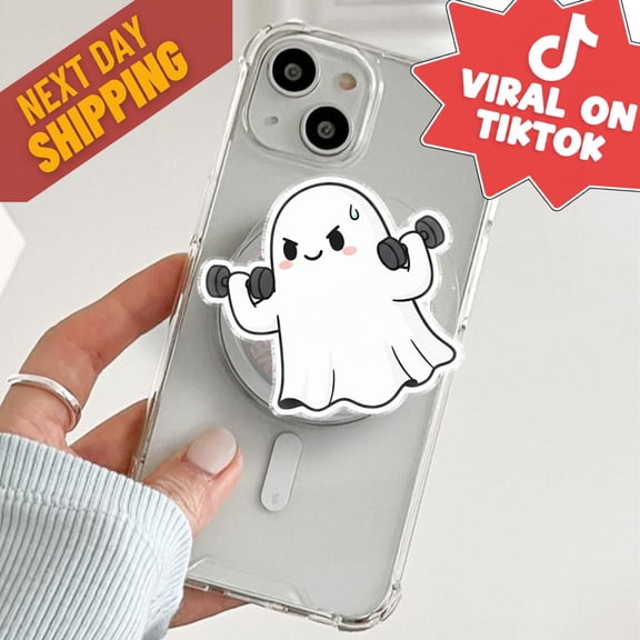 Gym Magnetic Phone Grip, Gym Lover Grip, Vintage Design, Sport Phone Grip, Aesthetic Accessory Gift