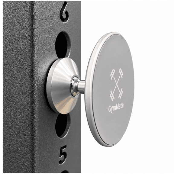 Gym Mate Magnetic Phone Mount & Holder Compatible with MagSafe. Attaches Magnetically to Metal Surface.