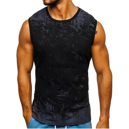 Gym Men's Muscle Sleeveless Tank Top T-Shirt Bodybuilding Sport Fitness Vest HOT