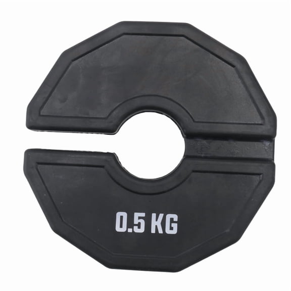 Gym Micro-Plates Dumbbell Fractional Weight Plate Rubber Fractional Weight Plates Add-on Change Black 0.5kg