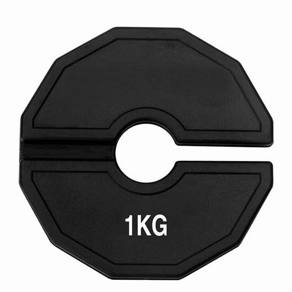 Gym Micro-Plates Dumbbell Fractional Weight Plate Rubber Fractional Weight Plates Add-on Change Black 1kg