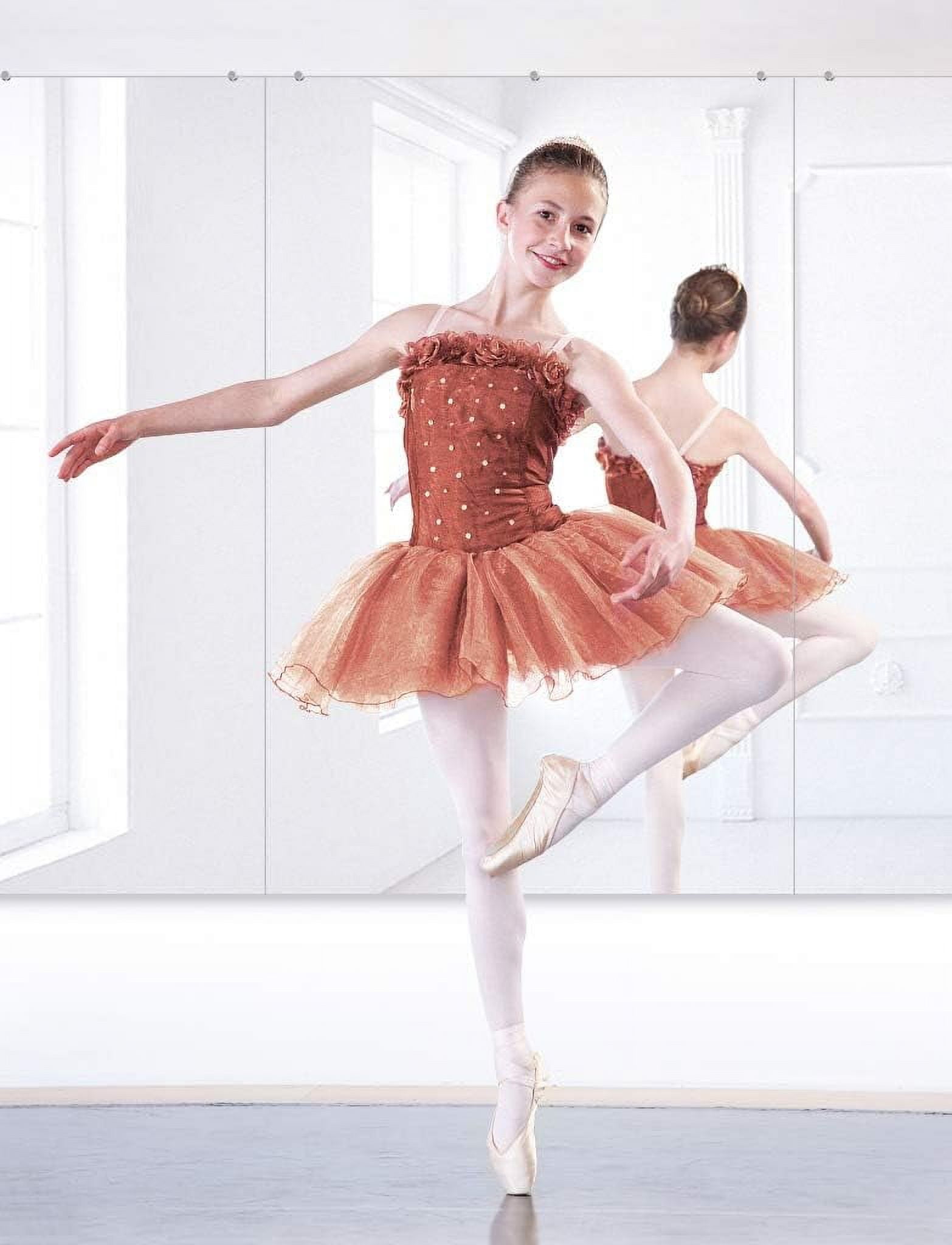 Gym Mirror Beveled WallMounted Activity Mirror Horizontally Or