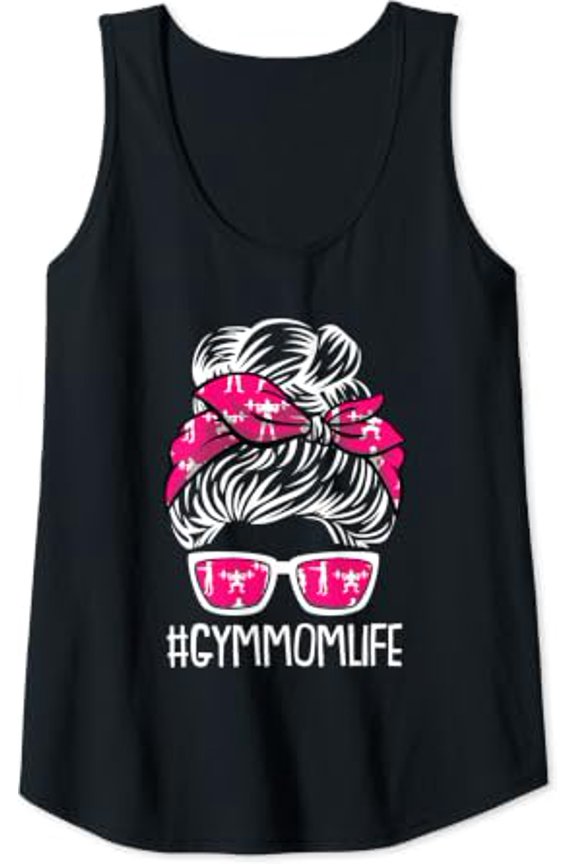 Gym Mom Life Mothers Day Fitness Workout Lover Mama Mommy Tank Top Size S-3XL