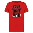thumbnail image 1 of Gym Motivation Your Only Limit Tee Men's -Image by Shutterstock, 1 of 1