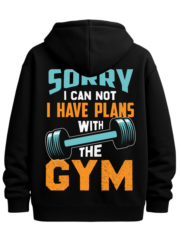 Gym Motivation hoodies & sweatshirt funny humor men's sweatshirts black Warm, suitable for casual wear, perfect for outdoor activities aesthetic sixty years old