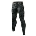 thumbnail image 1 of Gym Pants Mens Thin Solid Exercise Fitness Running Stretch Tight Pants Breathable Training Compression Pants Mens Baggy Sweatpants CE1 XXL, 1 of 5