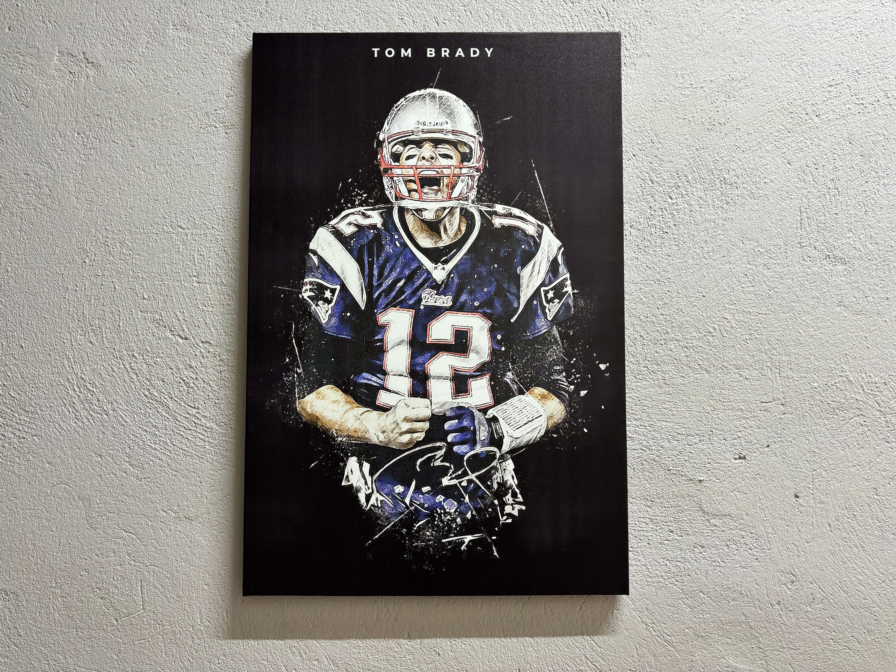 Gym Poster, Motivational Art Canvas, Man Cave Art Canvas, Football