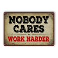 thumbnail image 1 of Gym Posters For Home Gym Nobody Cares Work Harder Gym Tin Sign Wall Art Metal Gym Decor Boxing Poster Funny Garage Gym Decor Motivational Posters For Gym Size: 8 x 12 Inch, 1 of 4