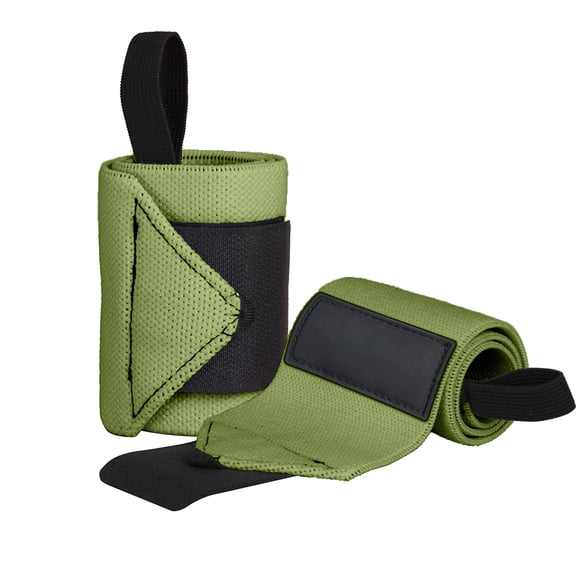 Gym Power Weightlifting Wrist Wraps for Heavy Lifting, Strength Training & Cross-Training - Adjustable Neoprene Wrist Support, Thumb Loop