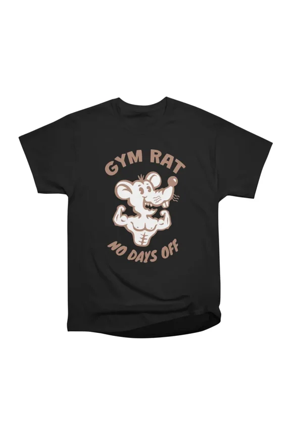 Gym Rat Funny Fitness Workout Bodybuilding Design T-Shirt Tee Gift For Him Merch For Her A