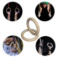 thumbnail image 1 of Gym Rings, 1 Piece Wooden Gymnastic Rings, Fitness Heavy Duty Training Ring for Gym Equipment for Workout, Strength Training, Pull Ups and Dips - 28 Mm /32 Mm, 1 of 4