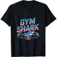 thumbnail image 1 of Gym Shark Shirt – Fitness Lover Tee T-Shirt Size S-5XL, 1 of 5