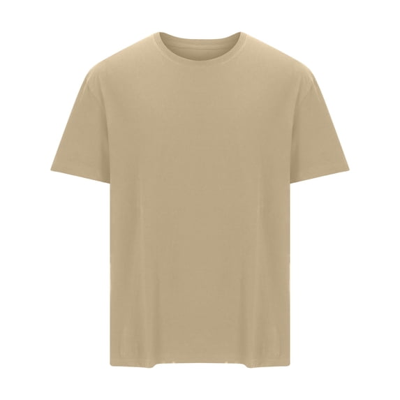 Gym Shirts Men Short Sleeve,Men's Cotton Crewneck T-Shirts Short Sleeve Plain Tee Moisture Wicking Casual Tshirts Solid Color