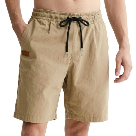 Gym Shorts Men – Slim Fit 9 Inch Workout Shorts Men's Casual Shorts For Everyday Wear Straight Fit Summer Bottoms Versatile Plain Design With T Shirt Pairing For Spring And Autumn Season