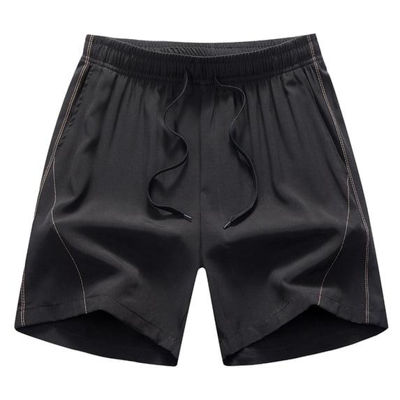 Gym Shorts Men Solid Color Drawstring Summer Casual Multiple Pockets Outdoor Travel Workout Shorts Men