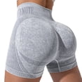 thumbnail image 1 of Gym Shorts Women, Comdrip Womens Workout Gym Shorts High Waisted Butt Lifting Tummy Control Running Shorts Yoga Shorts Women Grey M, 1 of 9