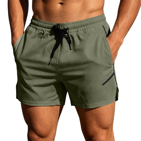 Gym Shorts for Men Mesh Breathable Quick-Dry Shorts Athletic Running Shorts Lightweight Workout Shorts with Pockets (Army Green XXL)