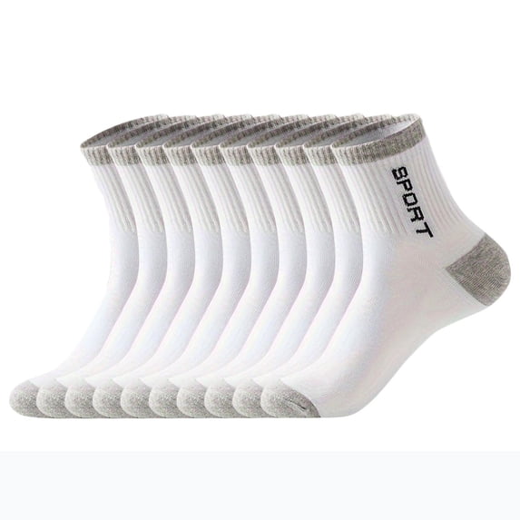Gym Socks Women Men's Sweat-Absorbing Breathable and Outdoor Socks for Sports Mens Socks White One Size