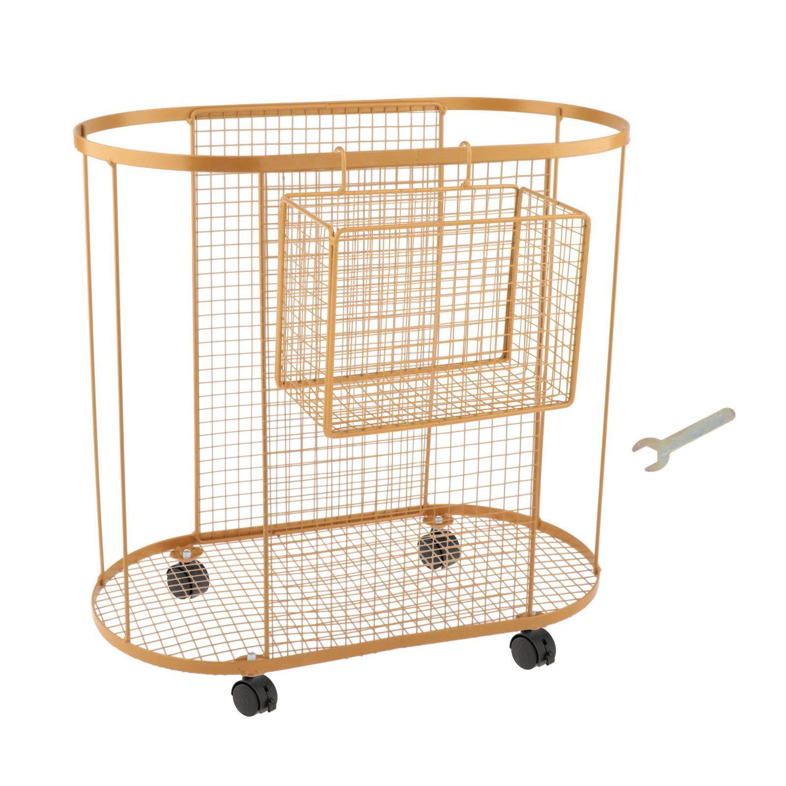 Gym Storage Rack Yoga Mat Holder Dumbbell Cart Iron Material with Wheels for Home Fitness Studio