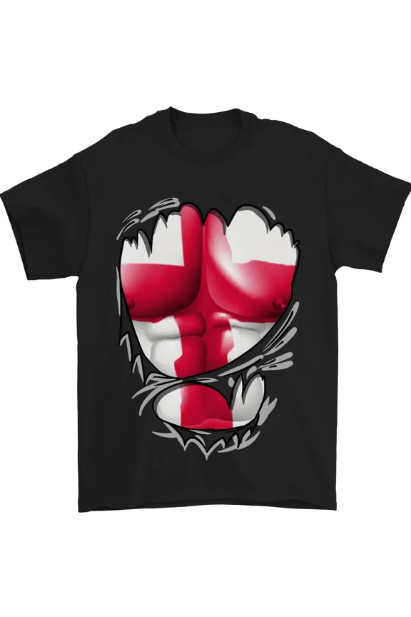 Gym Strength St Georges Cross England Pride Unisex T-Shirt, up to size 5XL