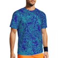 thumbnail image 1 of Gym T-Shirt For Male Splash T Shirts Harajuku Trendy Neon Print Summer Tees O Neck Street, 1 of 5
