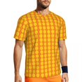 thumbnail image 1 of Gym T Shirt For Man Yellow Hives T-Shirts Fashion Geometric Print Summer Tee Shirt O Neck, 1 of 5