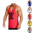 thumbnail image 1 of Gym Tank Tops for Men Summer Racerback Scoop Neck Sleeveless Shirt Lightweight Breathable Athletic Workout Tanks, 1 of 6