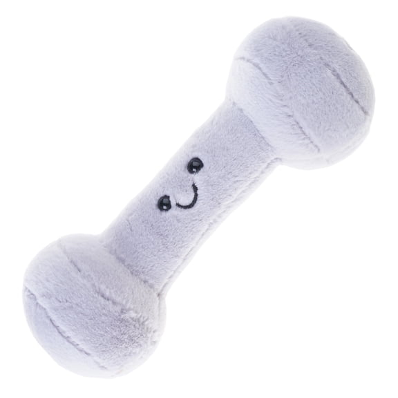 Gym Theme Dumbbell Plush Toy Throw Pillow Infant Sensory Play Soft Baby Gift Blue