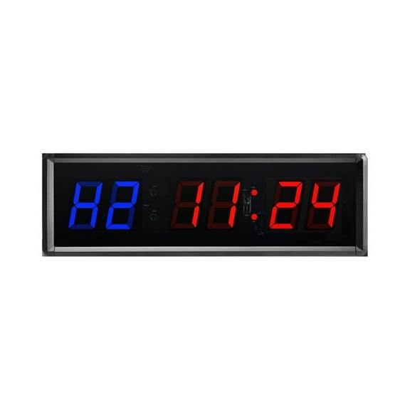 Gym Timer Digital Countdown Clock Stopwatch With Remote LED Interval Timer Clock For Home Gym Fitness ,Multi-Functional