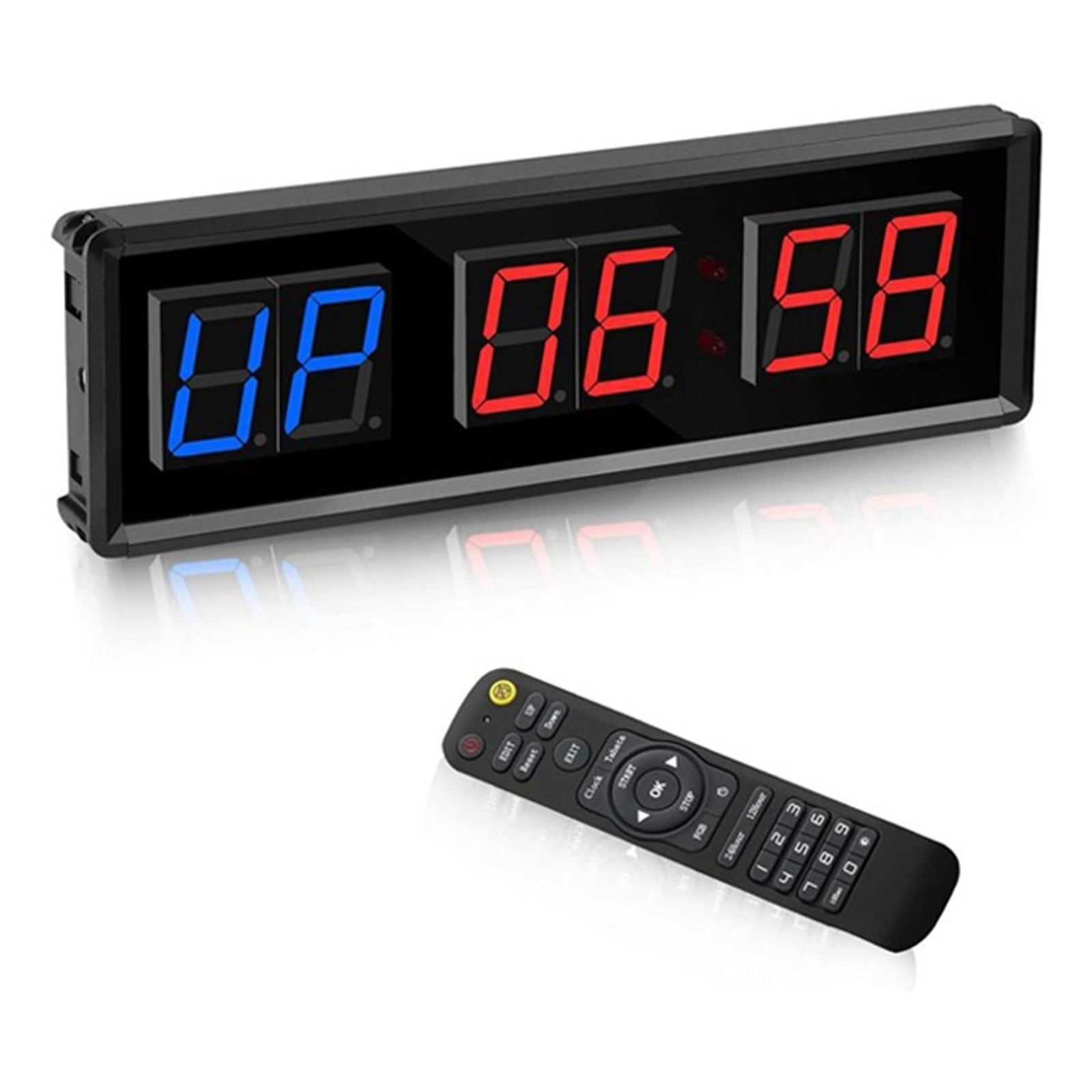 Gym Timer LED Interval Timer Digital Countdown Clock Fitness Timer ...