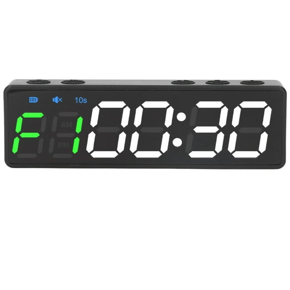 Gym Timer Portable Workout Interval Timer Fitness Clock Large Digital Display With Built In Powerful Magnet Low Battery Alert ,Multi-Functional