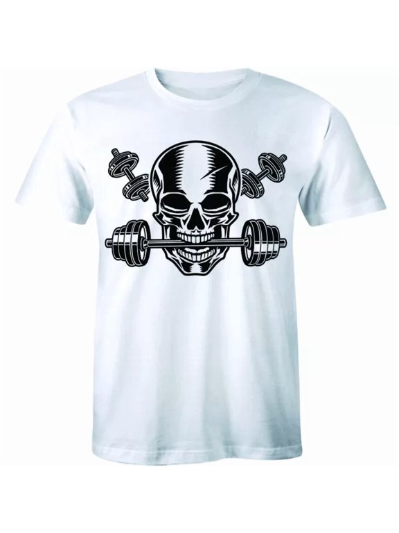 Gym Tools Danger Symbol Fitness Workout Graphic Gift Design Style T-Shirt
