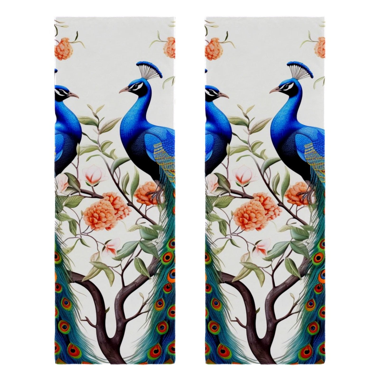 Gym Towels,Hand Towels,Workout Towels for Gym Bag,Flower Plant Peacocks