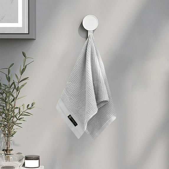 Gym Towels White - Absorbent Plain Color Face Towel, Soft for Wiping Sweat During Workouts, Yoga, and Sports Training