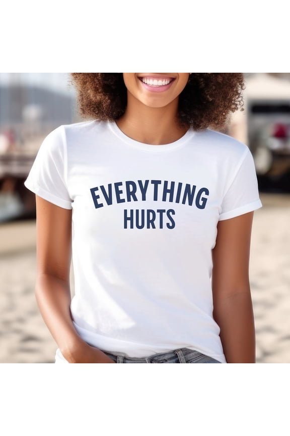 Gym Tshirt, Workout Tee, Everything Hurts Shirt, Funny Shirt for Him, Mens Workout Clothes, Getting Older Shirt, Gift for Dad, Wife Gift