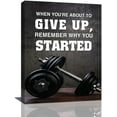 thumbnail image 1 of Gym Wall Art Black Inspirational Quotes Pictures Wall Decor Cool Gym Workout Poster Canvas Prints Motivational Sports Modern Framed Painting Artwork for Gym Lover Bedroom Living Room 12"x16", 1 of 1