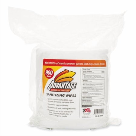 Gym Wipes Advantage, 6 X 8, White, Unscented, 900/roll, 4 Rolls/ct | Bundle of 5 Cartons