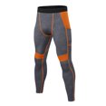thumbnail image 1 of Gym Workout Running Men's Compression Pants Stretch Breathable Quick Dry Moisture Wicking Athletic Tights Gray, 1 of 3