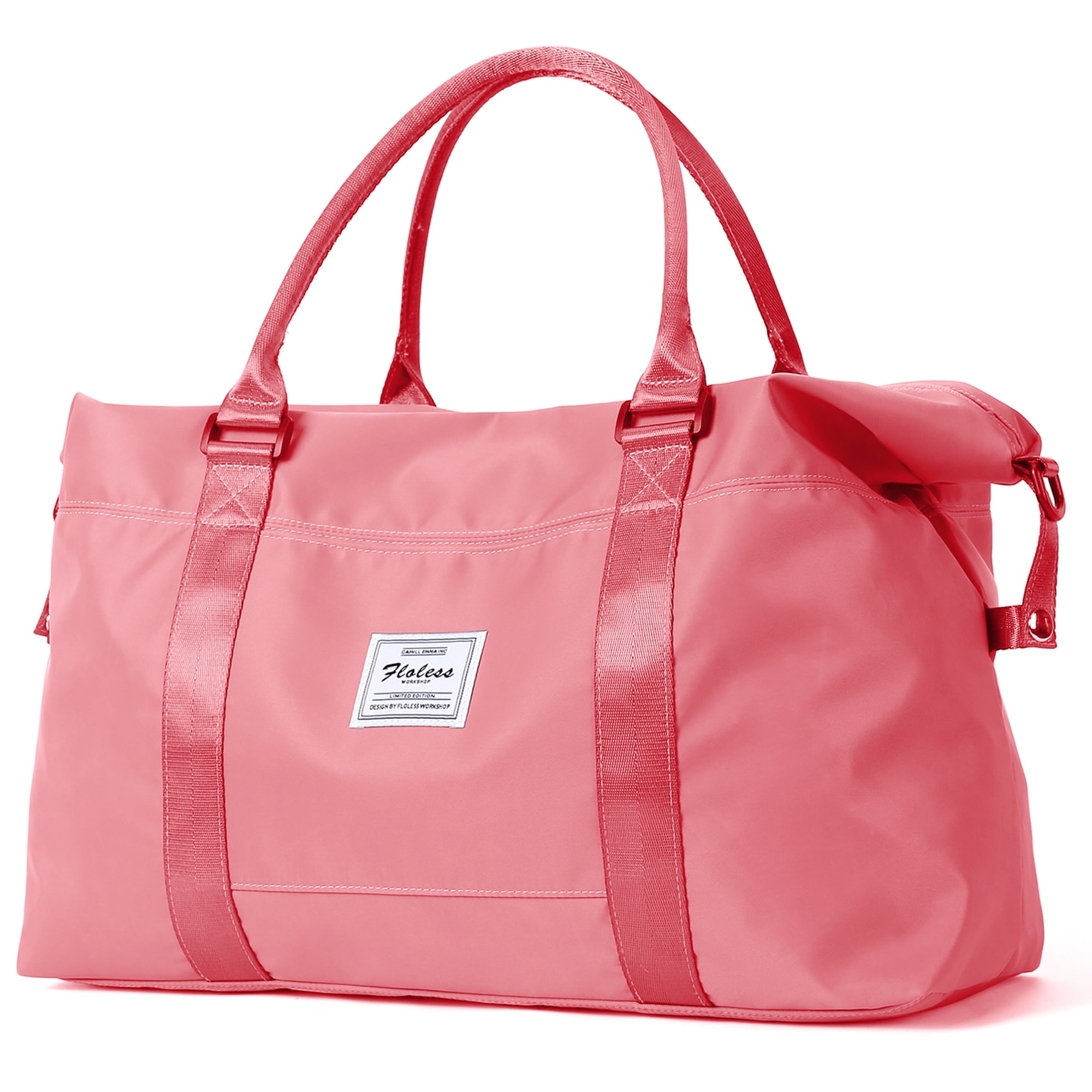 Large Travel Solid Color Backpack Tote Bag, Waterproof Duffel Gym