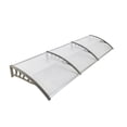 thumbnail image 1 of GymChoic Window Awning Door Canopy, Household Application Door Window Rain Cover,Polycarbonate Cover Outdoor Front Door Patio Sun Shetter(118.11 x 39.37 inch), 1 of 9