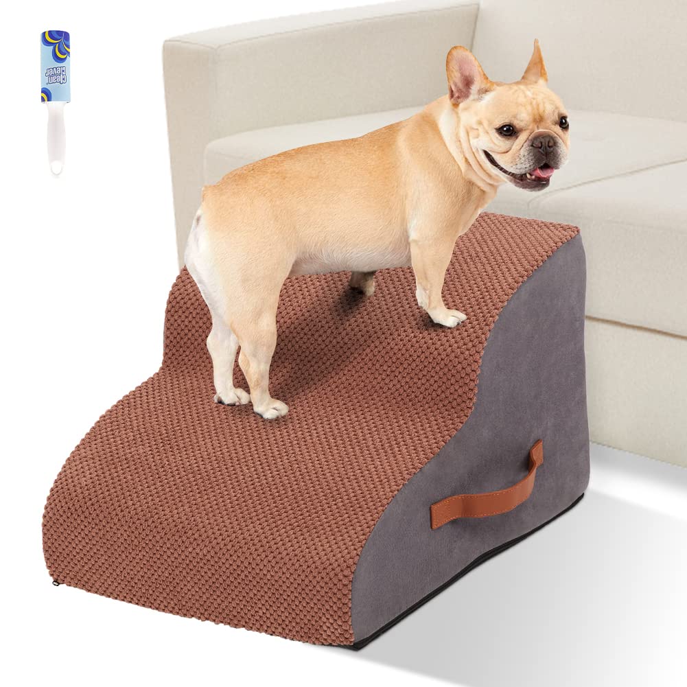 GymChoice Dog Stairs High Density Foam Dog Steps for Bed and Sofa Pet
