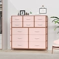 thumbnail image 1 of GymChoice Dresser for Bedroom with 12 Drawers, Storage Dresser Organizer Unit, Fabric Dresser for Bedroom, Closet, Nursery, Chest of Drawers, Steel Frame, Wood Top, 1 of 7