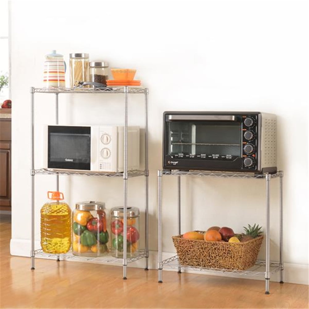 GymChoice Microwave Oven Rack,Metal Storage Shelves Standing Utility ...