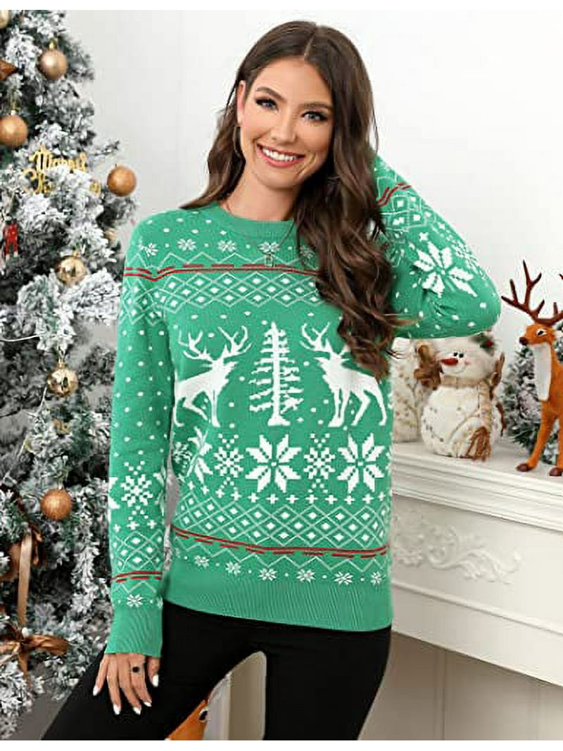 GymChoice Ugly Christmas Sweater for Women Funny Holiday Sweaters