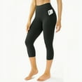 thumbnail image 1 of GymCope Womens Capri Leggings, Buttery Soft Cropped Yoga Pants for Workout with Side Pockets Mid-Rise, M, 1 of 8