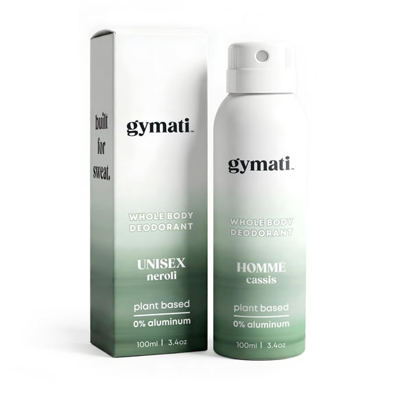 Gymati Natural Deodorant Whole Body Spray For Men| Aluminum Free | Made in USA | 3.4 oz /Travel Size